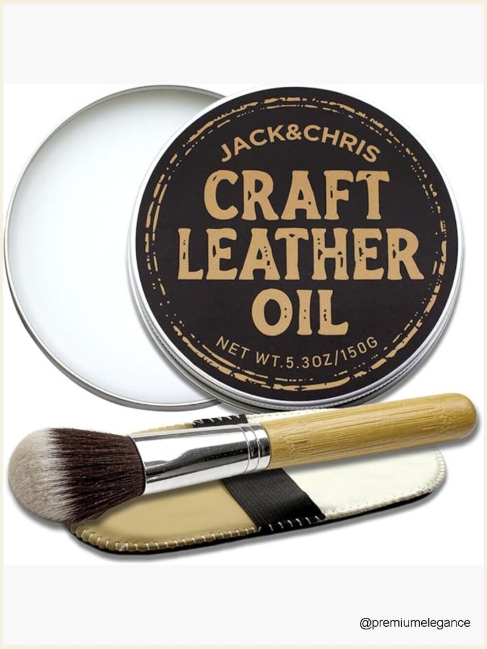 Leather Cleaner & Conditioner with Brush & Glove Set